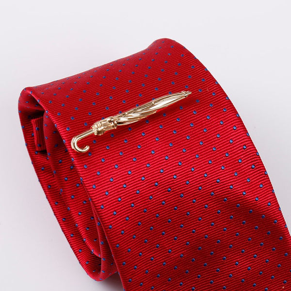 Gold Umbrella Tie Clip