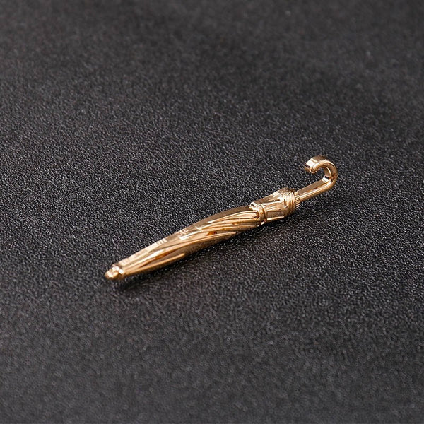 Gold Umbrella Tie Clip