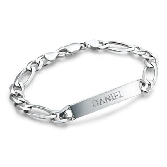 Sterling silver engraved name plates deals