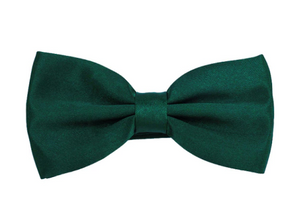 Emerald Green Satin Bow Tie