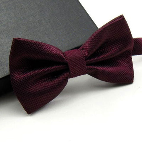 Garnet Textured Bow Tie