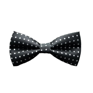 Black Polka Dots Bow Tie