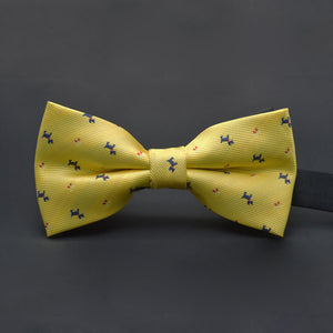 Yellow Puppy Bow Tie
