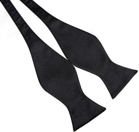 Black Self Bow Tie