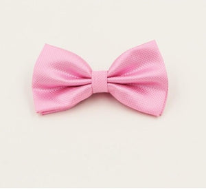 Light Pink Textured Bow Tie