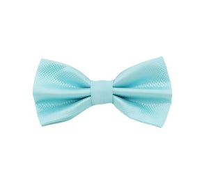 Lake Blue Textured Bow Tie