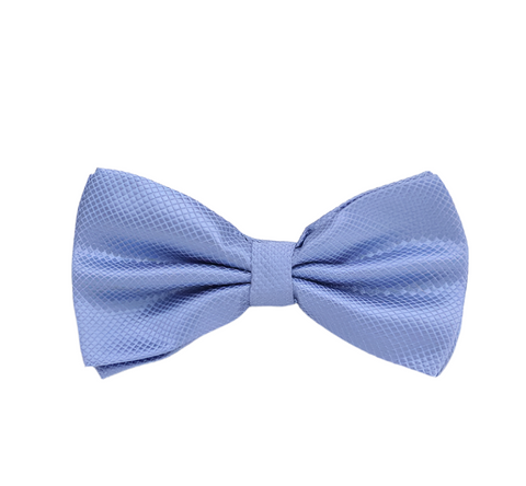 Light Pastel Blue Textured Bow Tie