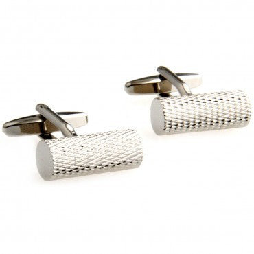 Grid Textured Rod Cufflinks