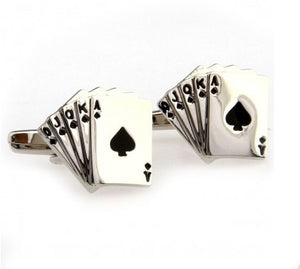 Holding Cards cufflinks