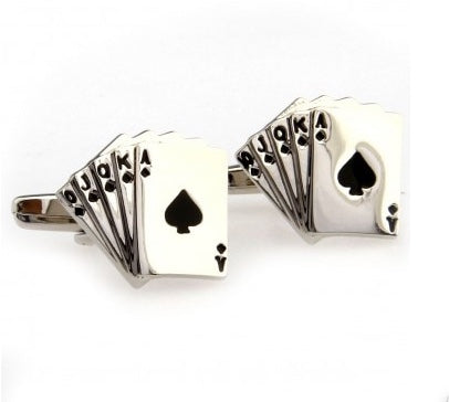 Holding Cards cufflinks