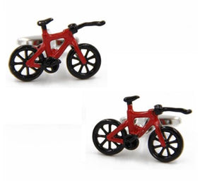 Red Bicycle Cufflinks