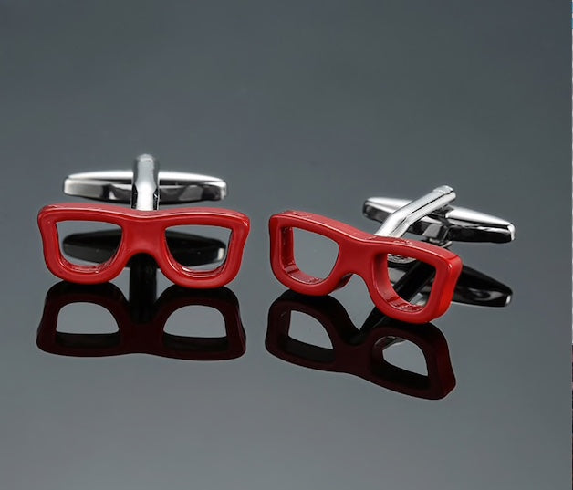 Red Glasses Cufflinks