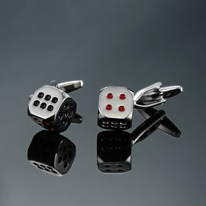 Silver Dice Cufflinks