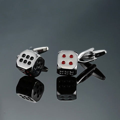 Silver Dice Cufflinks
