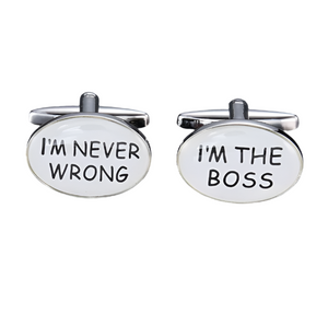 Boss Enamel Cufflinks