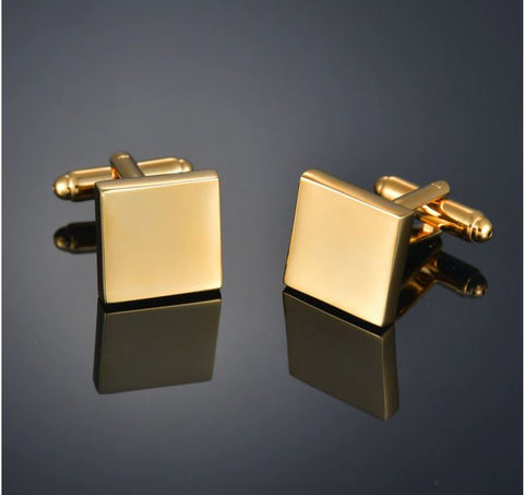 Gold Square Cufflinks