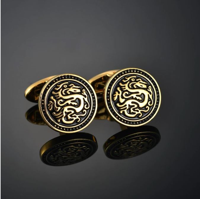 Gold Dragon Cufflinks