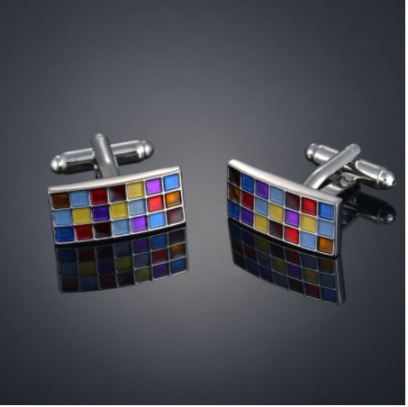 Mosaic Rectangle Cufflinks