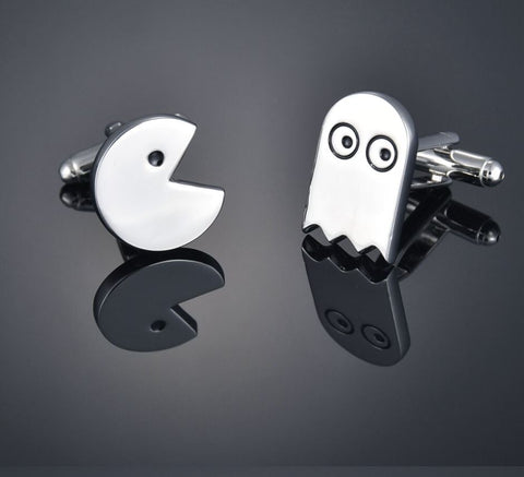 Silver Pac Man Cufflinks