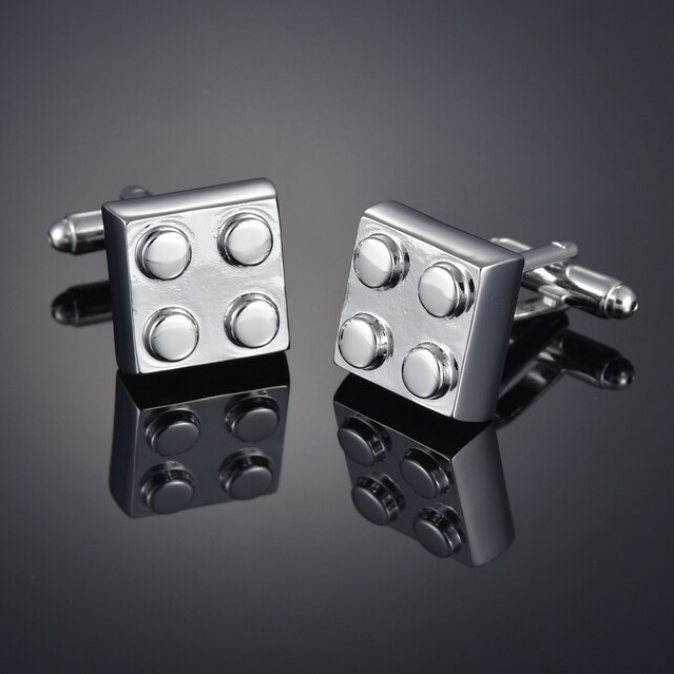 Lego Building Block cufflink