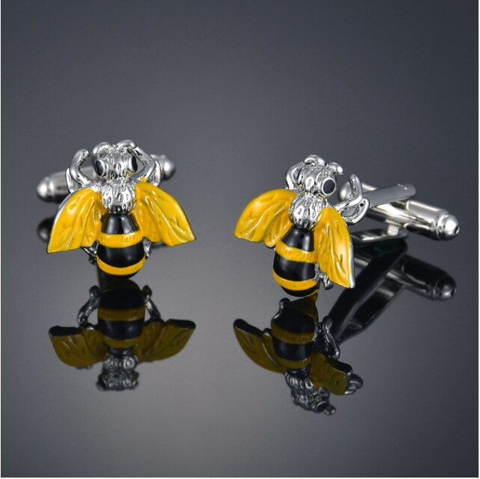 Yellow Bee Cufflink