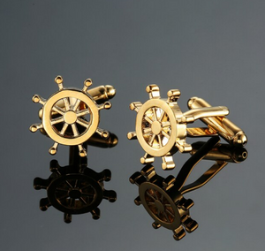 Gold Helm Cufflinks
