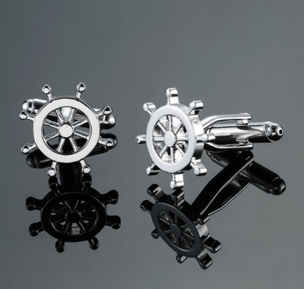 Silver Helm Cufflinks