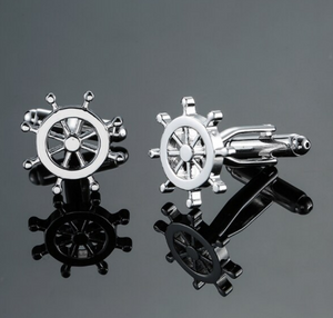 Silver Helm Cufflinks