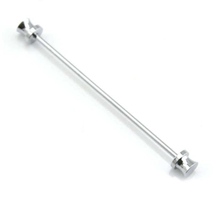 Silver Top Hat Collar Bar