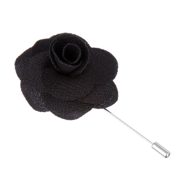 Black Microfiber Lapel Pin
