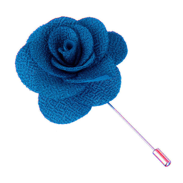 Turquoise Blue Microfiber Lapel Pin