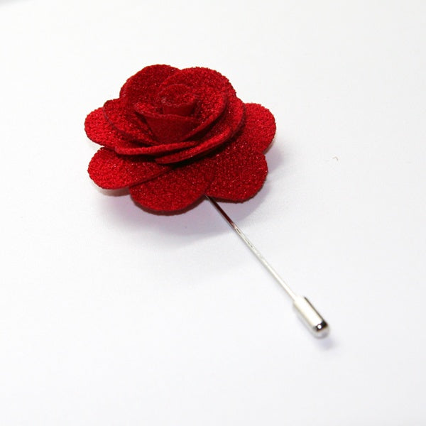 Red Microfiber Lapel Pin