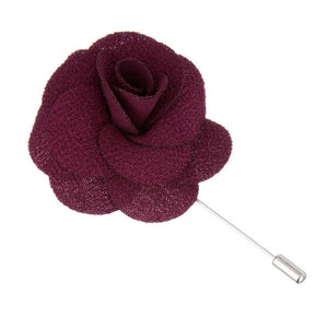 Burgundy Microfiber Lapel Pin