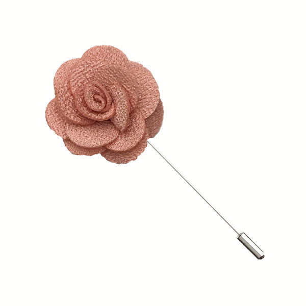 Peach Microfiber Lapel Pin