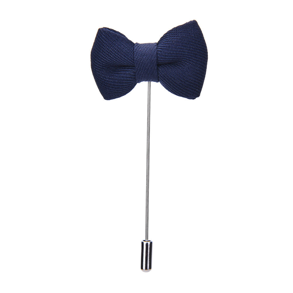 Blue Bow Lapel Pin