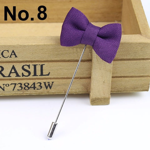 Purple Bow Lapel Pin