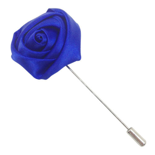 Blue Satin Lapel Pin