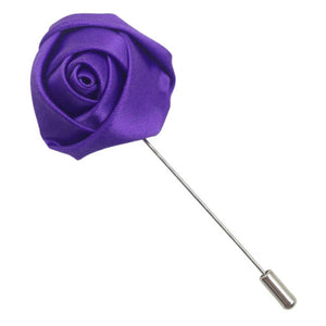 Purple Satin Lapel Pin
