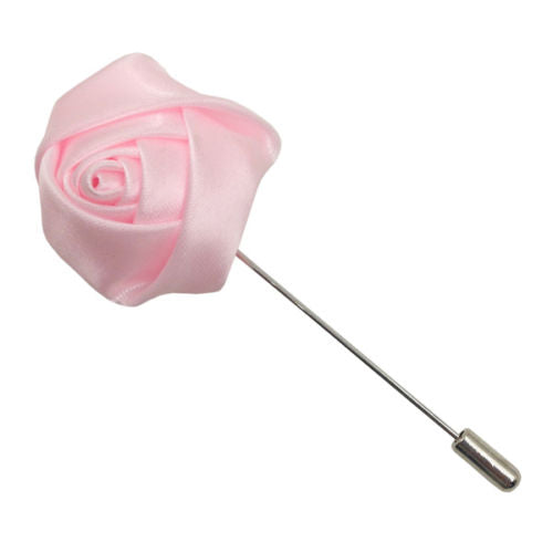 Light Pink Satin Lapel Pin