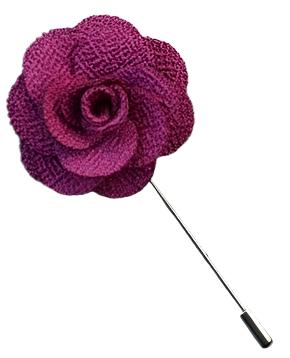 Dark Magenta Microfiber Lapel Pin