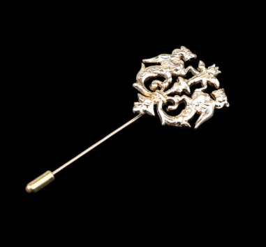 Gold Crest Lapel Pin