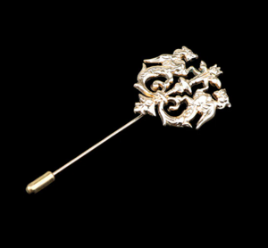 Gold Crest Lapel Pin