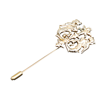 Gold Crest Lapel Pin