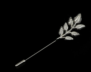 Silver Leaf Lapel Pin