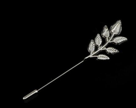 Silver Leaf Lapel Pin