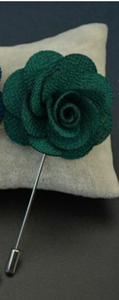 Green Microfiber Lapel Pin