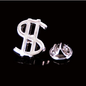 Dollar Sign Lapel Pin