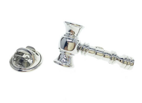 Gavel Lapel Pin