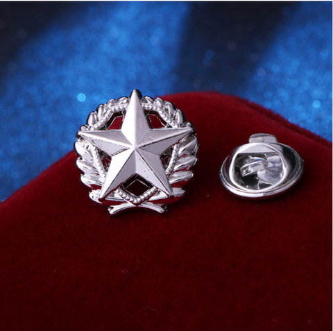Silver Star Medal Lapel Pin