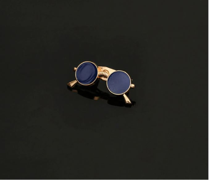 Blue Sunglasses Lapel Pin